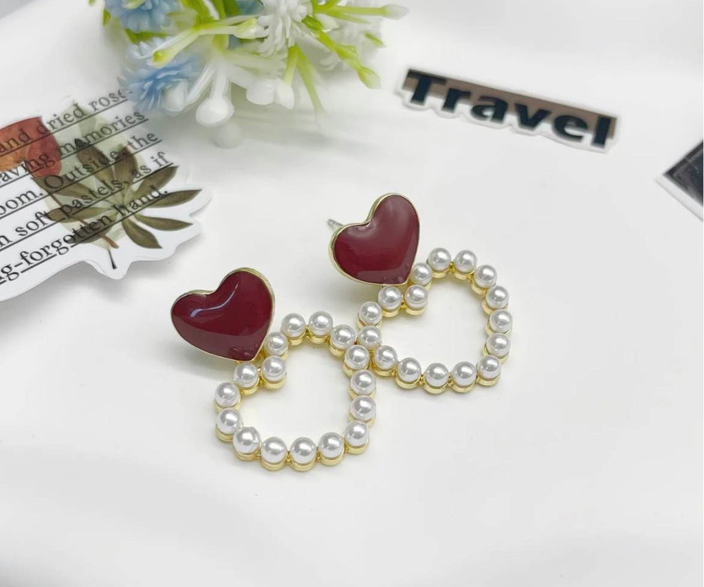 Everlasting Love Pearl Earrings