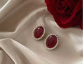 Victorian Oval Medallion Earrings