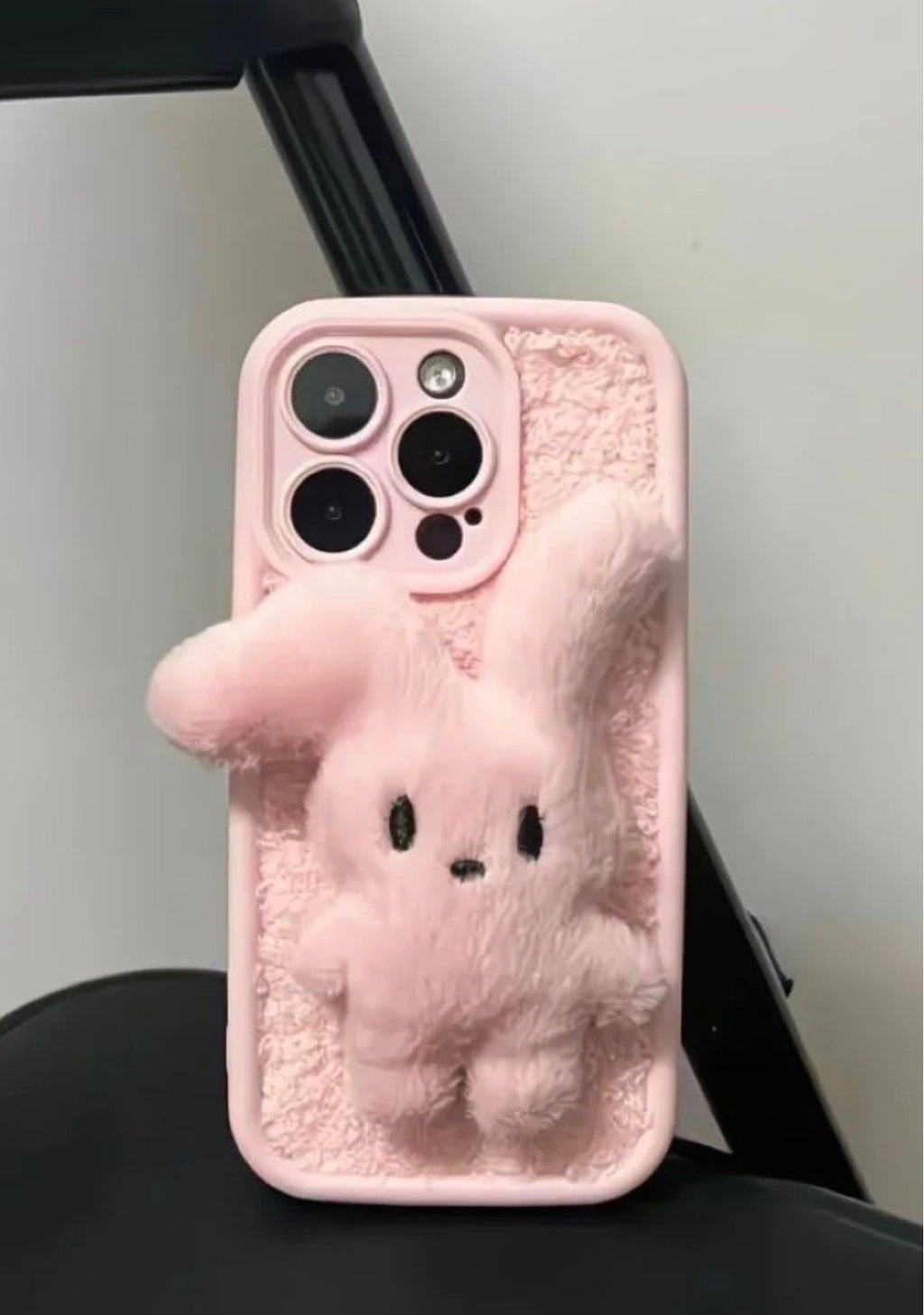 3D Plush Bunny Sherpa Case