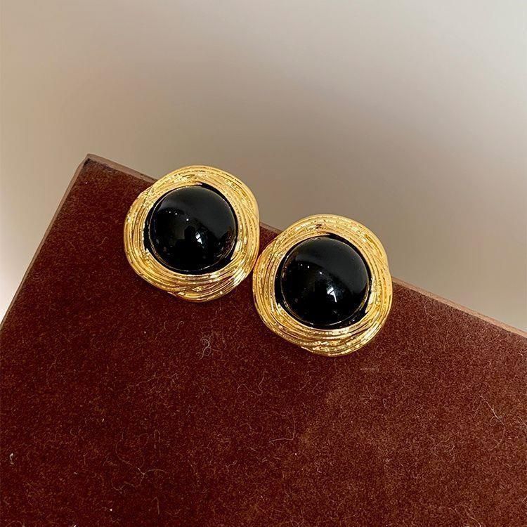 Midnight Luxe Statement Stud Earrings