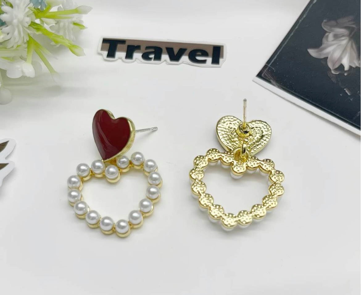 Everlasting Love Pearl Earrings