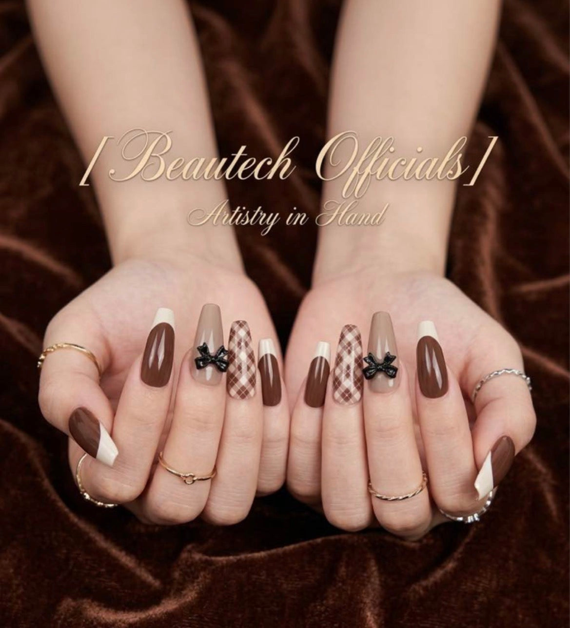 Mocha Press On Nails