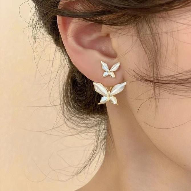 Pearl Butterfly Bloom Earrings