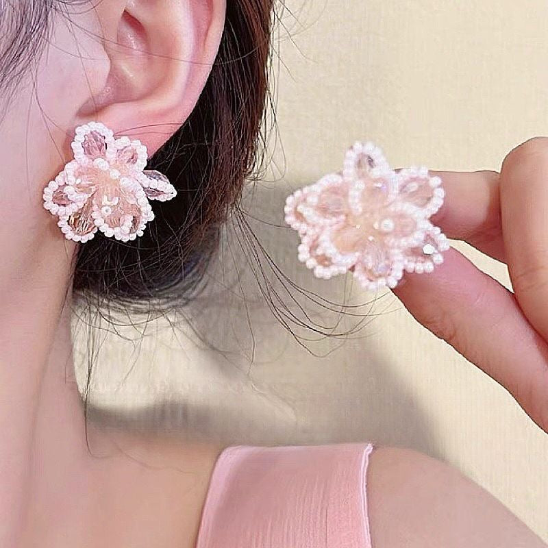 Handmade Blossom Bead Earrings