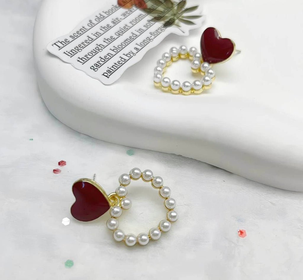 Everlasting Love Pearl Earrings