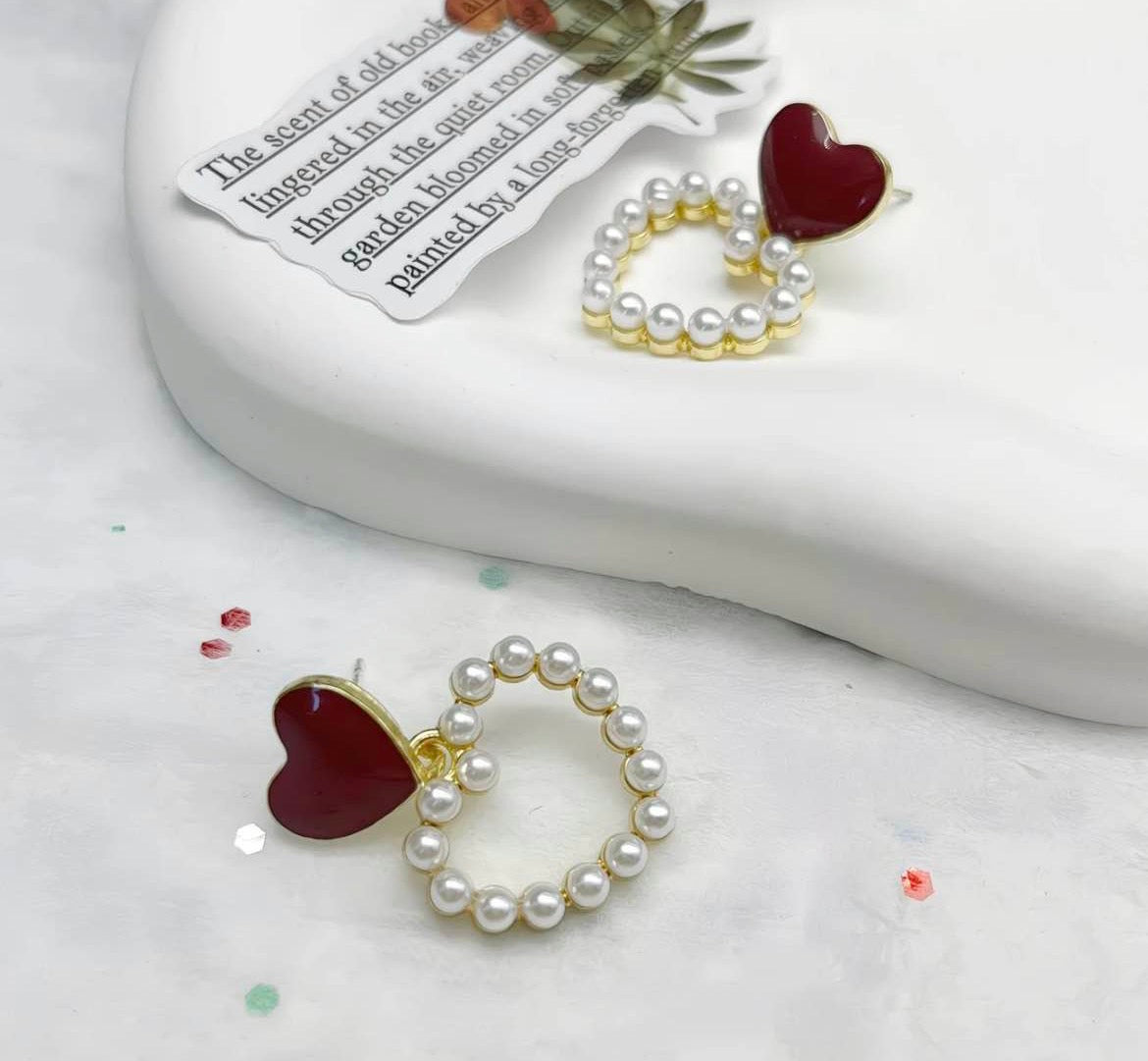 Everlasting Love Pearl Earrings