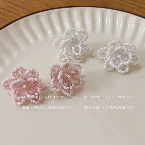 Handmade Blossom Bead Earrings