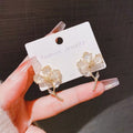 Crystal Bloom Floral Earrings