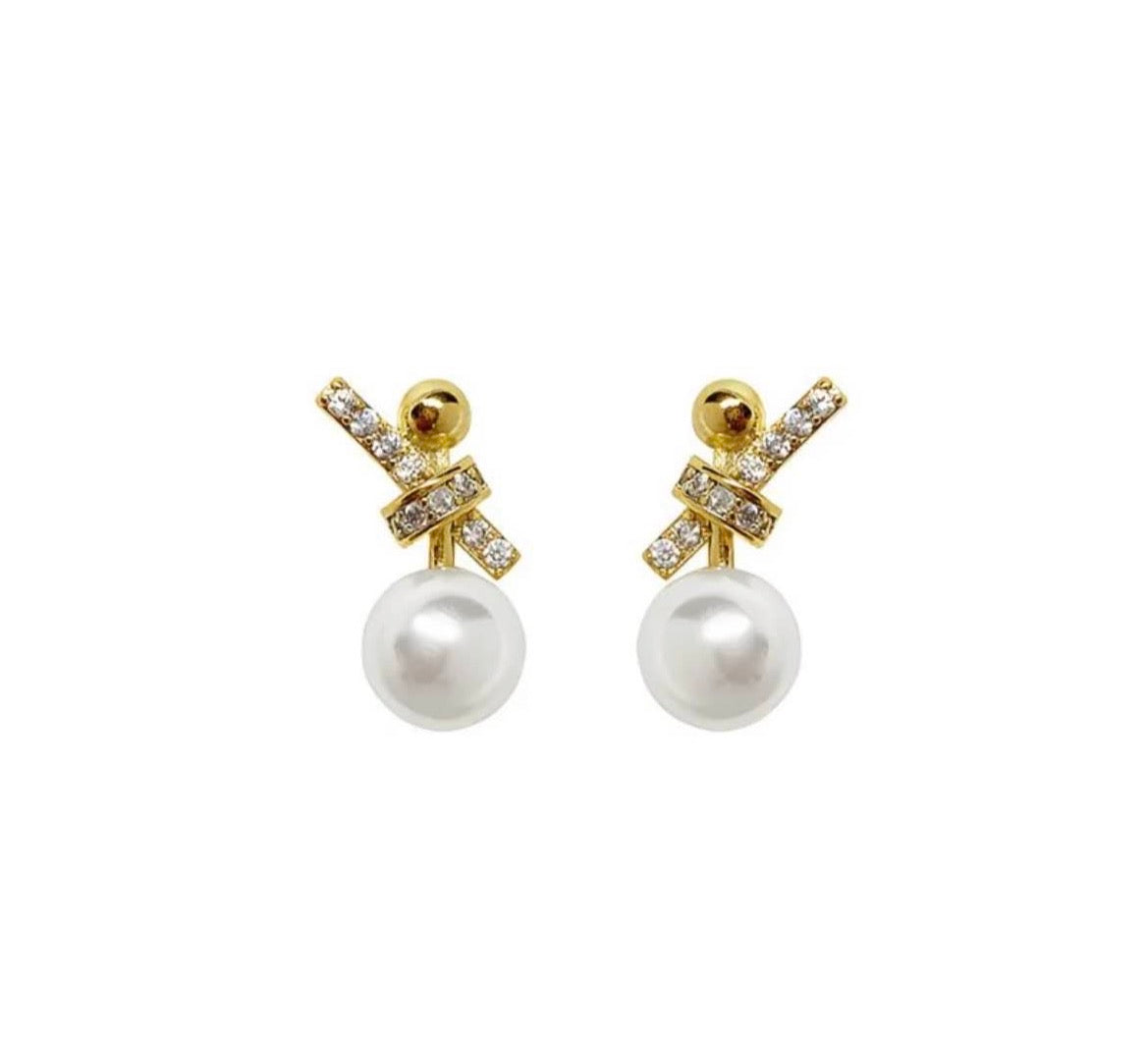 Royal Heirloom Oval Pearl Earrings