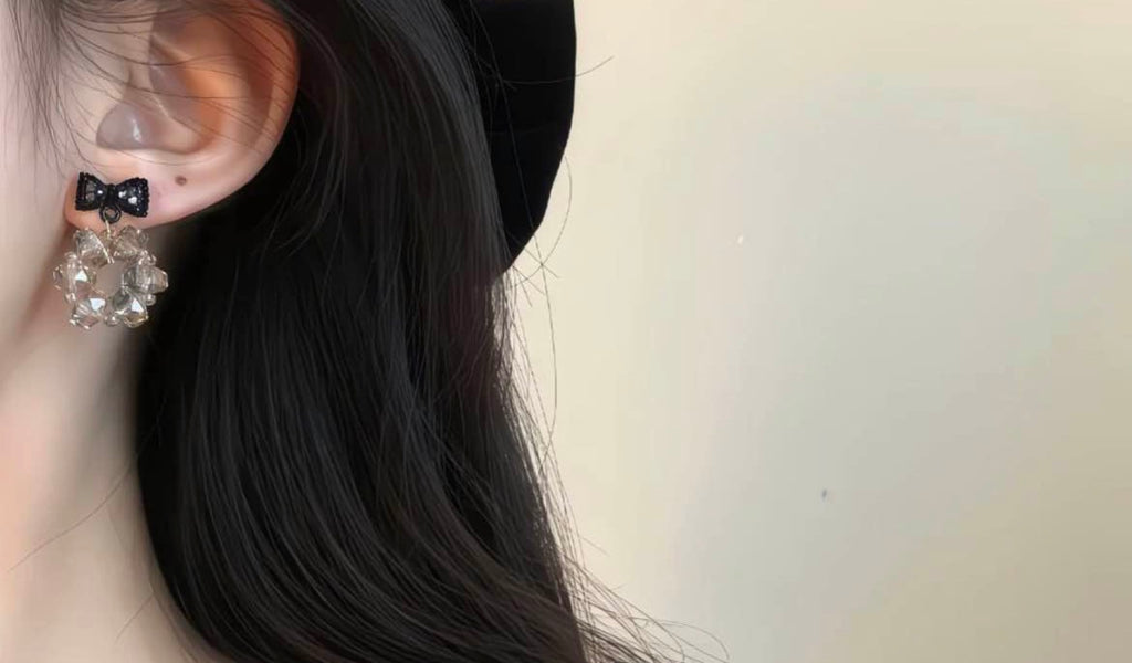 Midnight Ribbon Earrings
