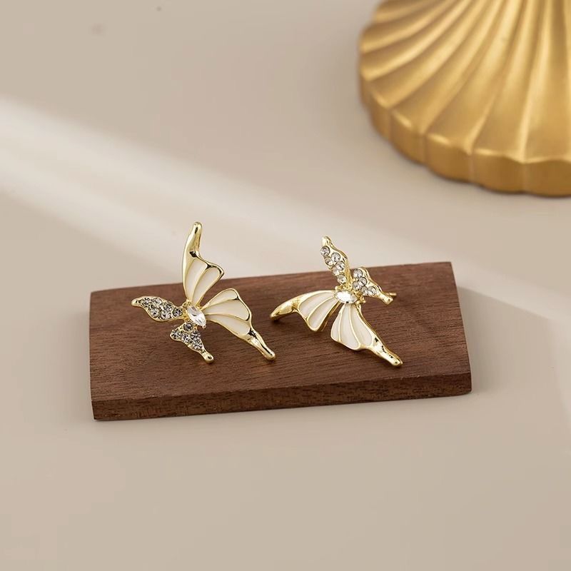 Golden Butterfly Grace Earrings