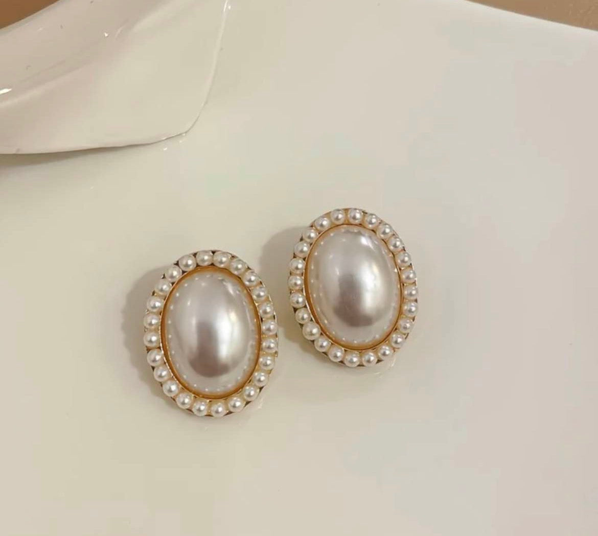 Victorian Oval Medallion Earrings