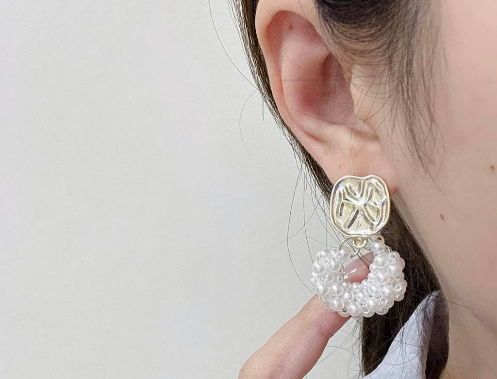 Royal Crown Pearl Earrings