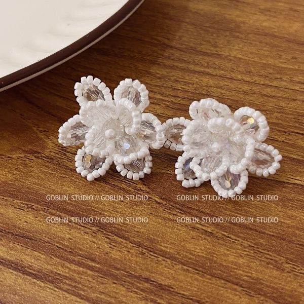 Handmade Blossom Bead Earrings