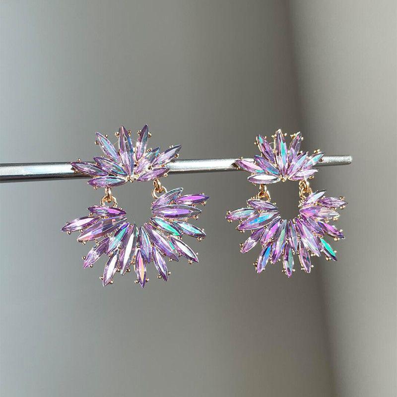 Aurora Crystal Bloom Earrings