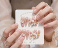 3D Bear and Strawberry Nails