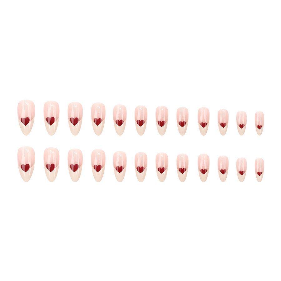 Sweetheart French Tip Nails