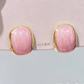 Blush Aura Stud Earrings
