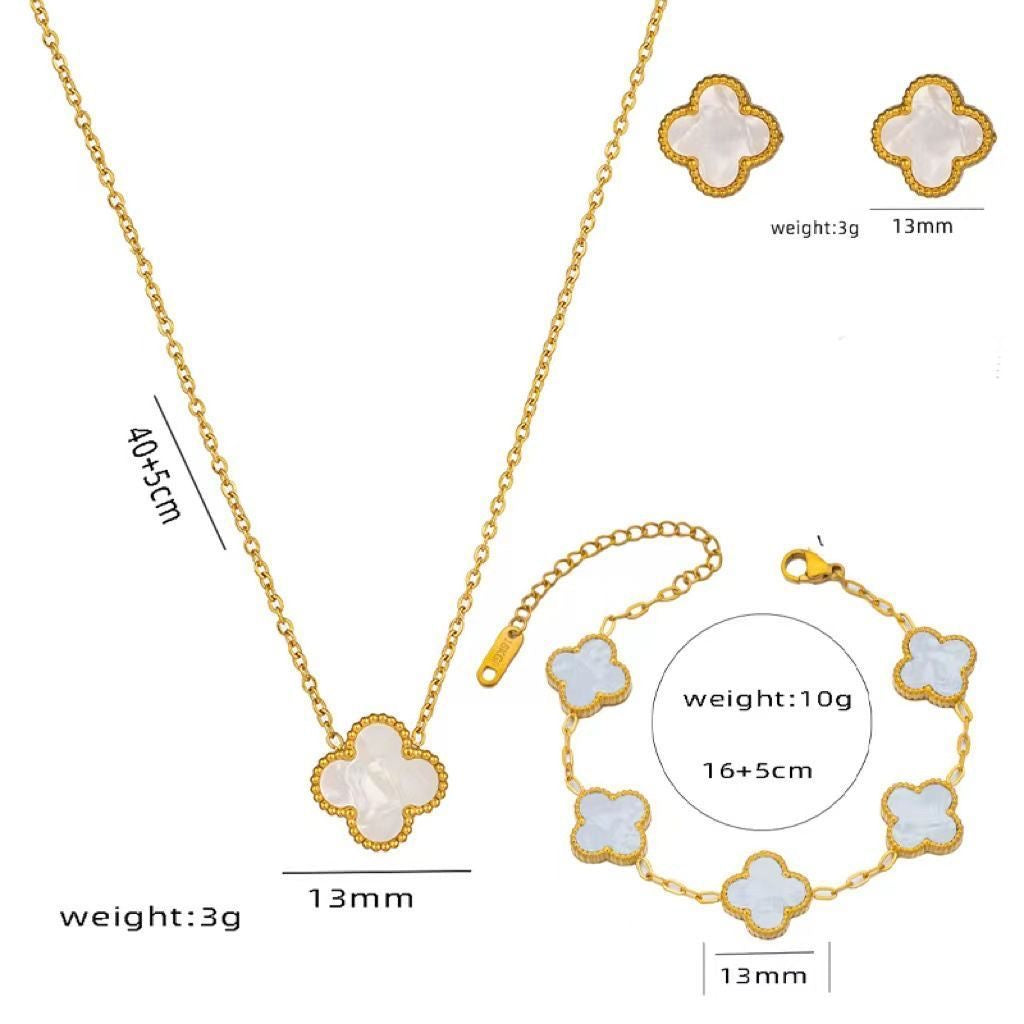 Crimson Clover Luxury Jewelry Set