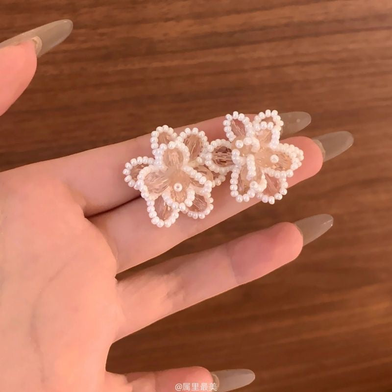 Handmade Blossom Bead Earrings