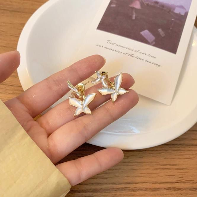 Pearl Butterfly Bloom Earrings