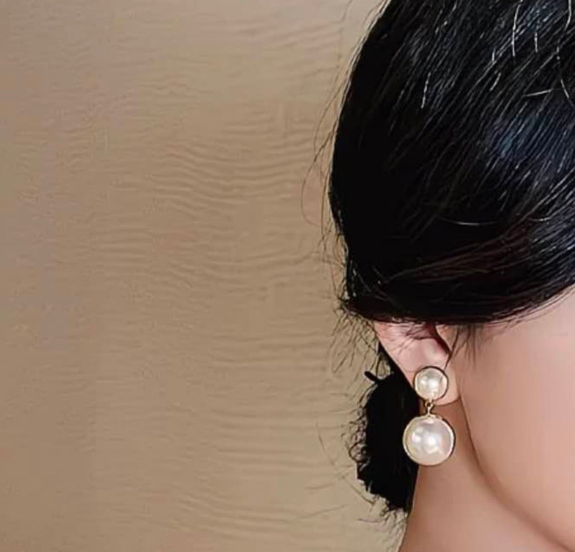 Celestial Double Pearl Drops Earrings