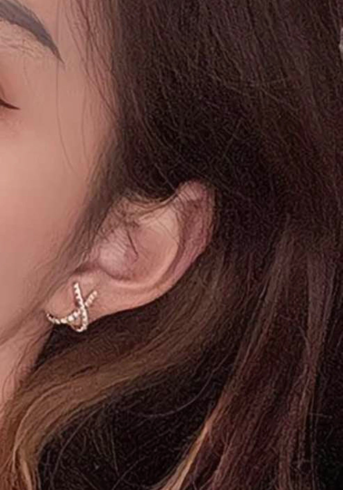 Radiant X-Link Crystal Earrings