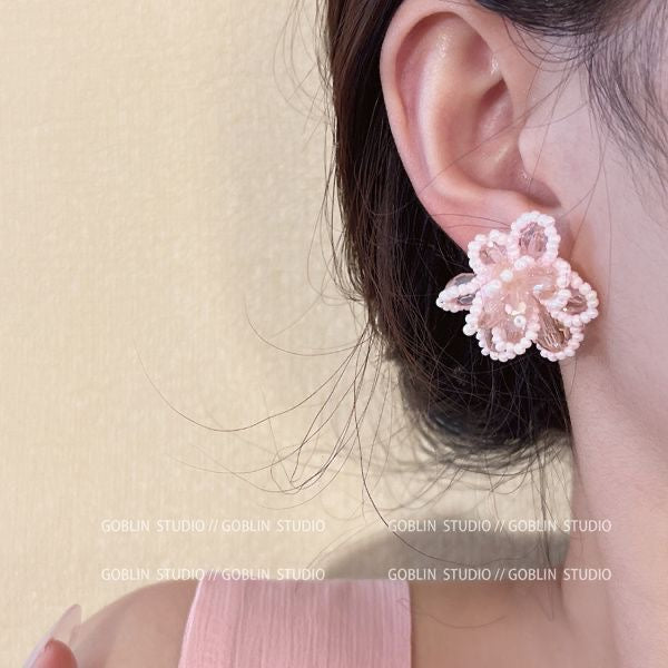 Handmade Blossom Bead Earrings