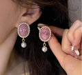 Vintage Royal Pearl Earrings