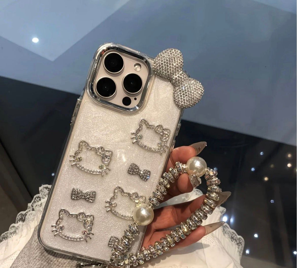 Hello-Kitty Crystal & Bow Case