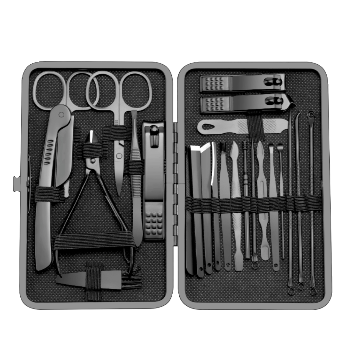 Premium 24-in-1 Professional Manicure & Pedicure Grooming Kit