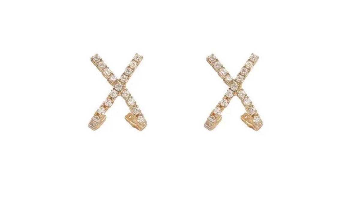 Radiant X-Link Crystal Earrings