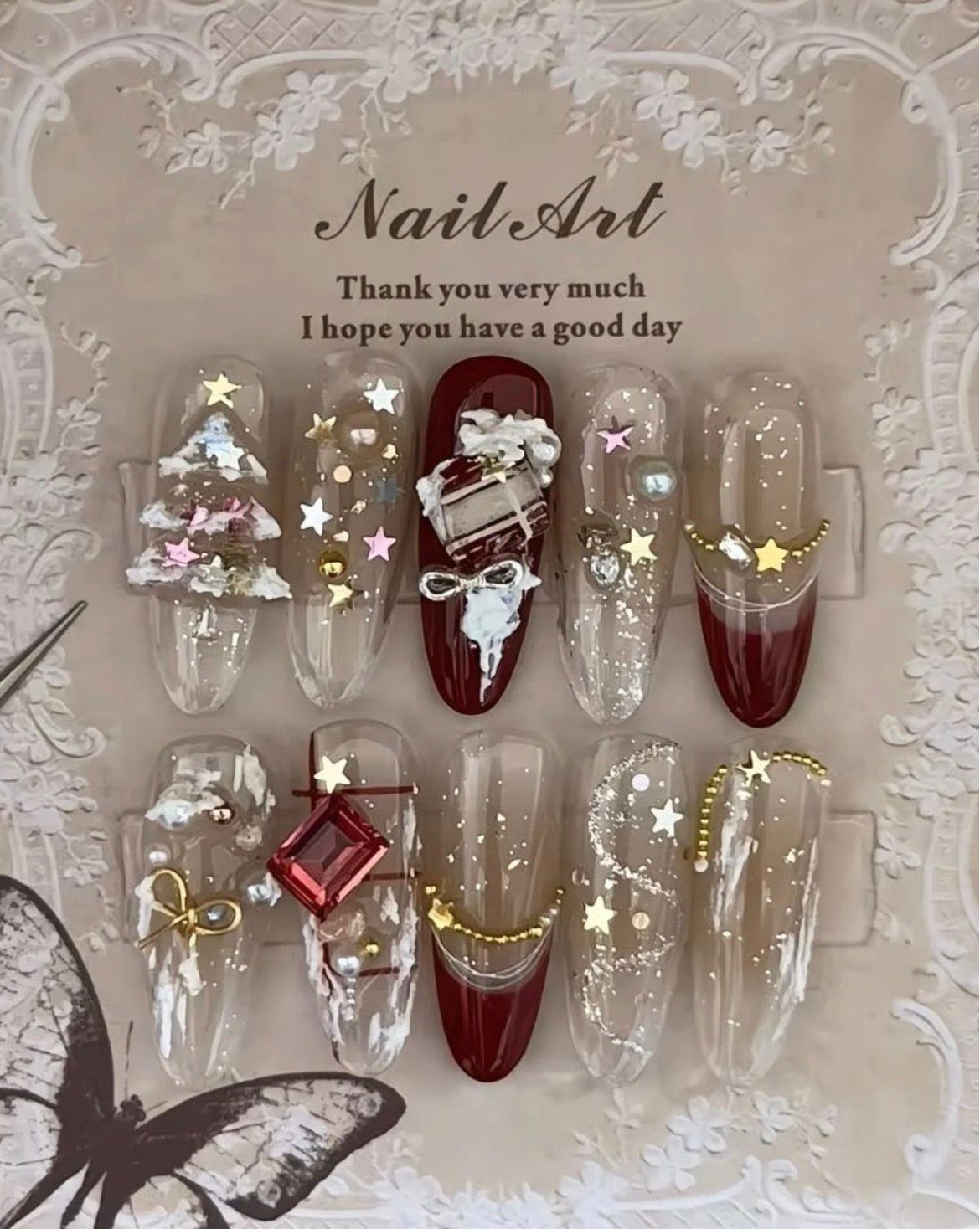Holiday Sparkle Nails