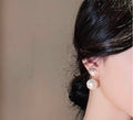 Celestial Double Pearl Drops Earrings