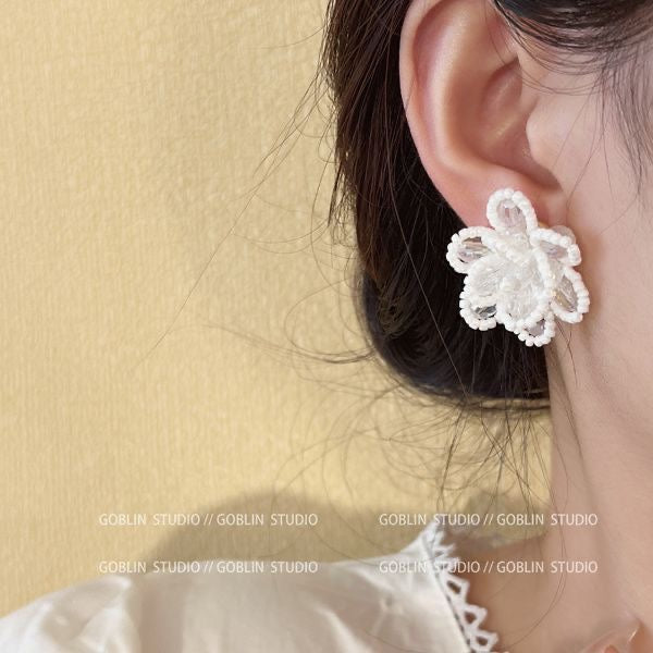 Handmade Blossom Bead Earrings
