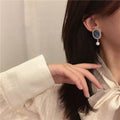 Royal Cameo Pearl Drop Earrings