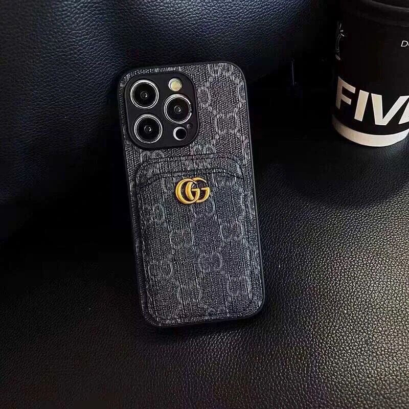 Luxury GUCCI Pocket Leather Phone Case