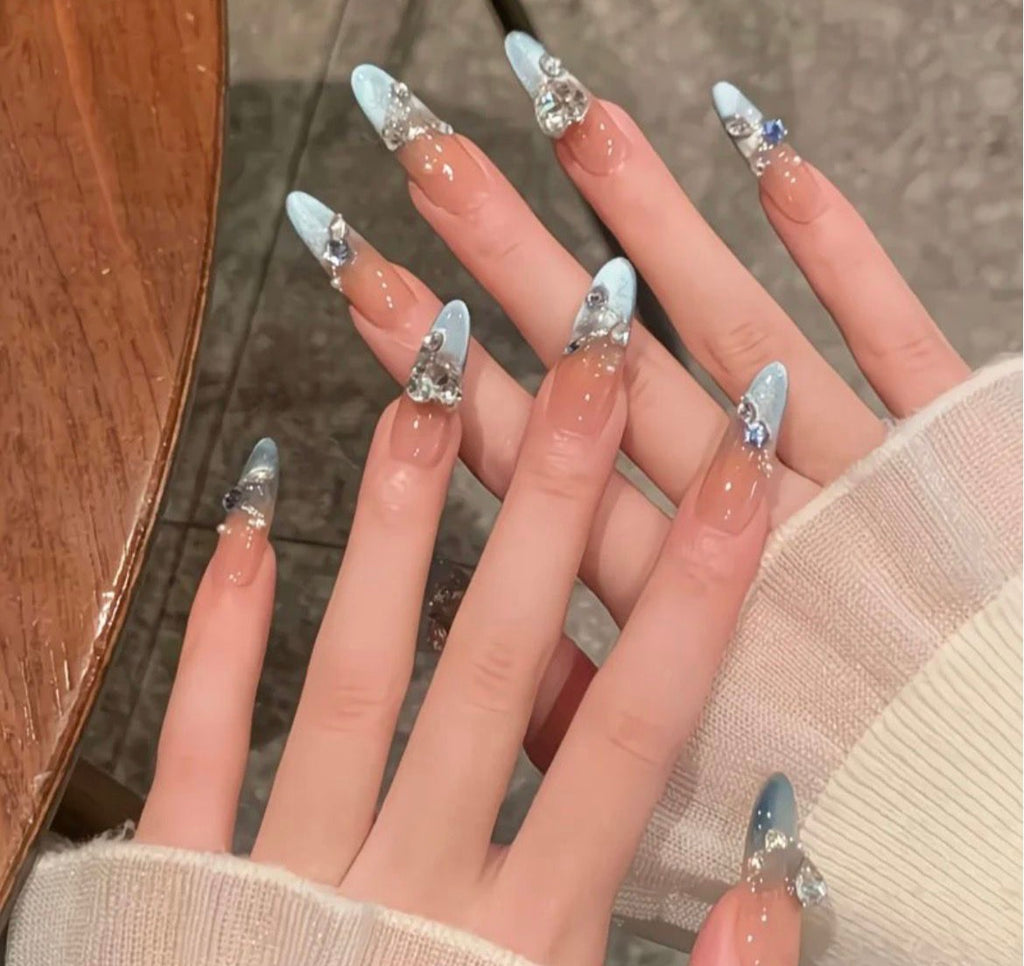 Frozen Ombre Nails