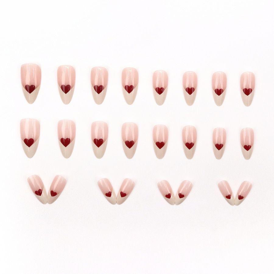 Sweetheart French Tip Nails