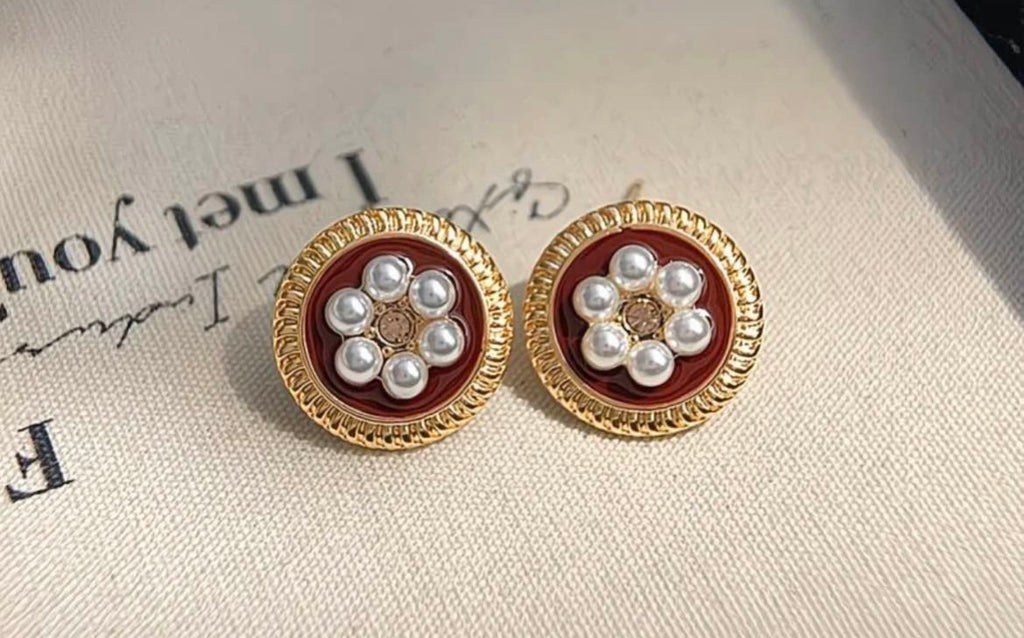 Royal Pearl Florentines Earrings