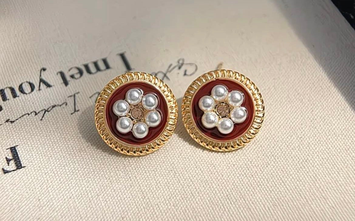 Royal Pearl Florentines Earrings