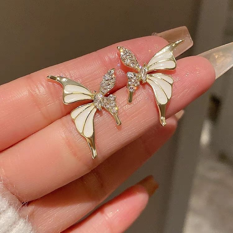 Golden Butterfly Grace Earrings