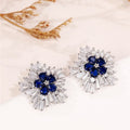 Royal Sapphire Bloom Earrings