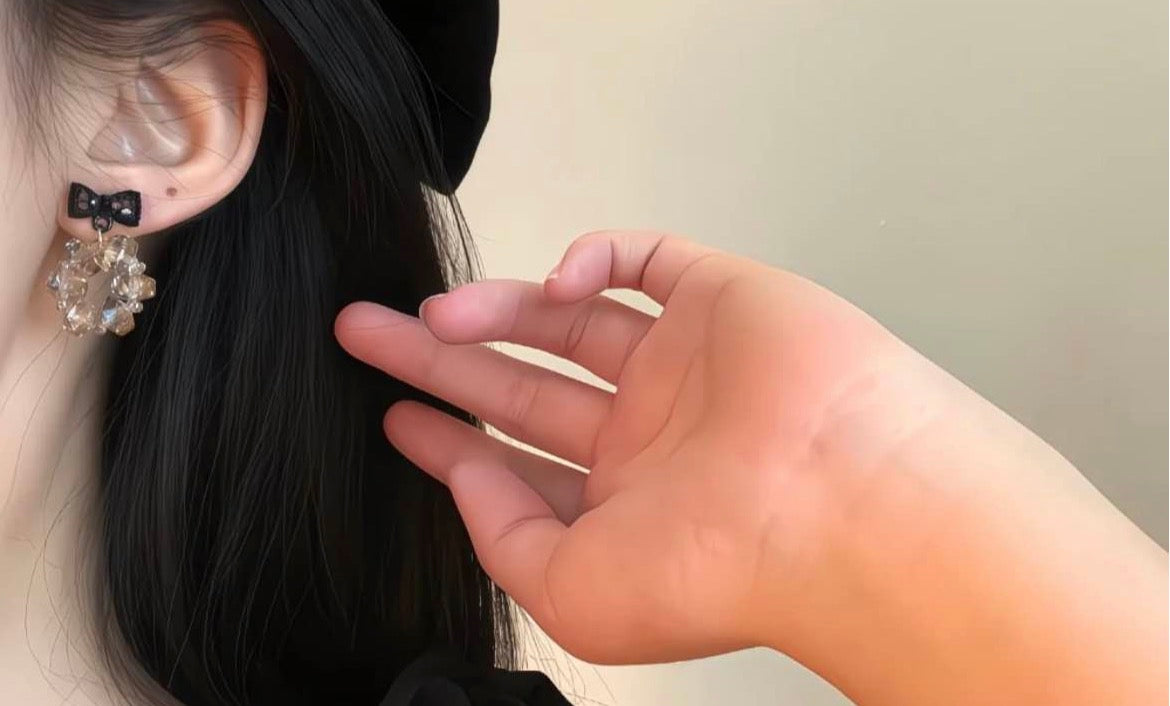 Midnight Ribbon Earrings