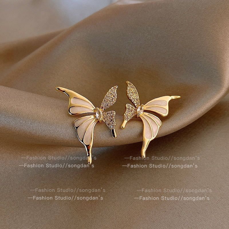 Golden Butterfly Grace Earrings