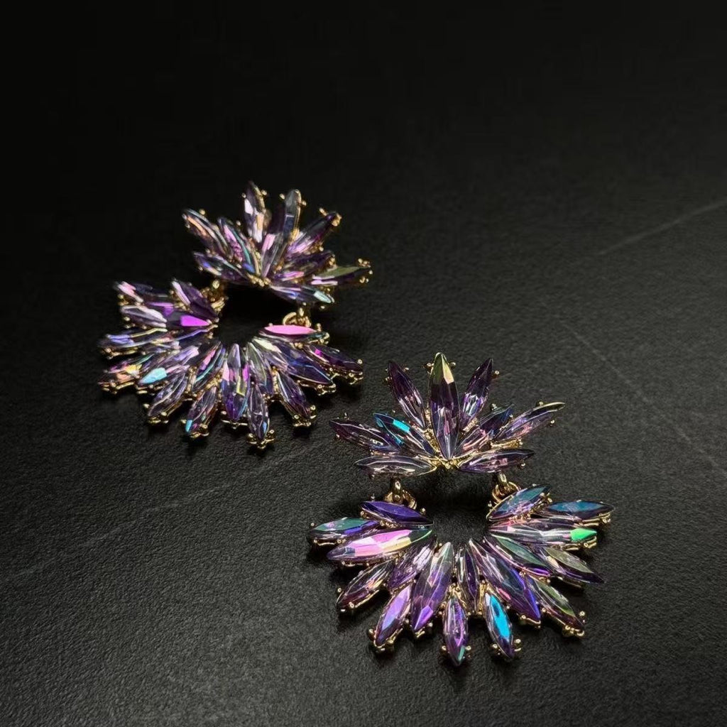 Aurora Crystal Bloom Earrings