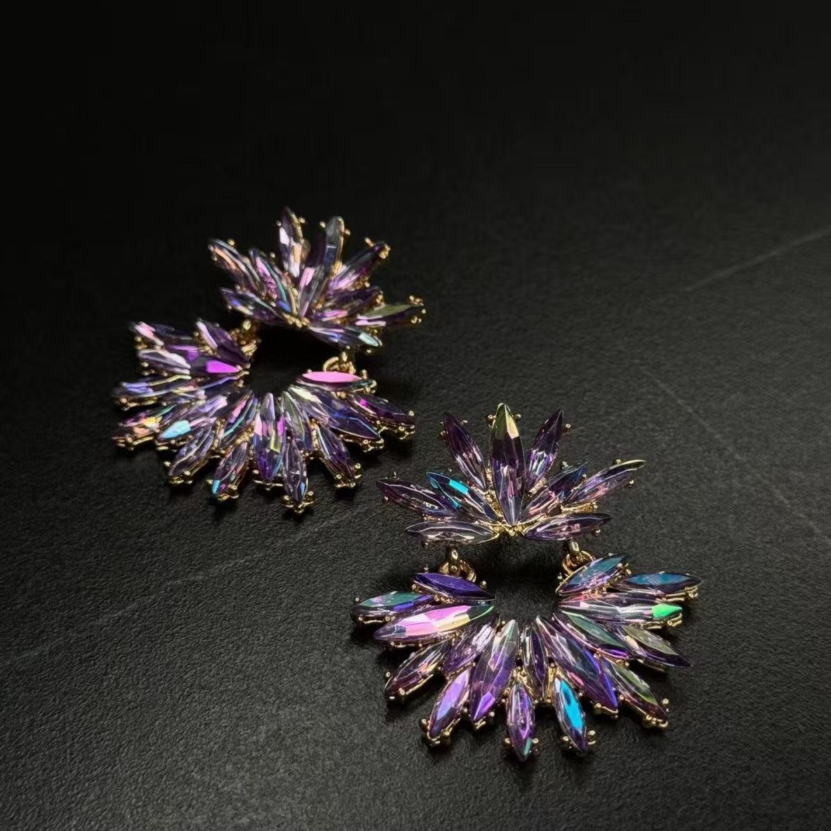 Aurora Crystal Bloom Earrings