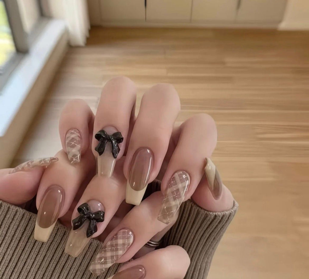Mocha Press On Nails