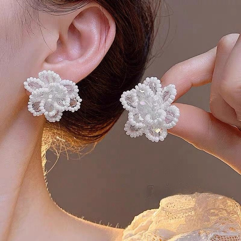 Handmade Blossom Bead Earrings