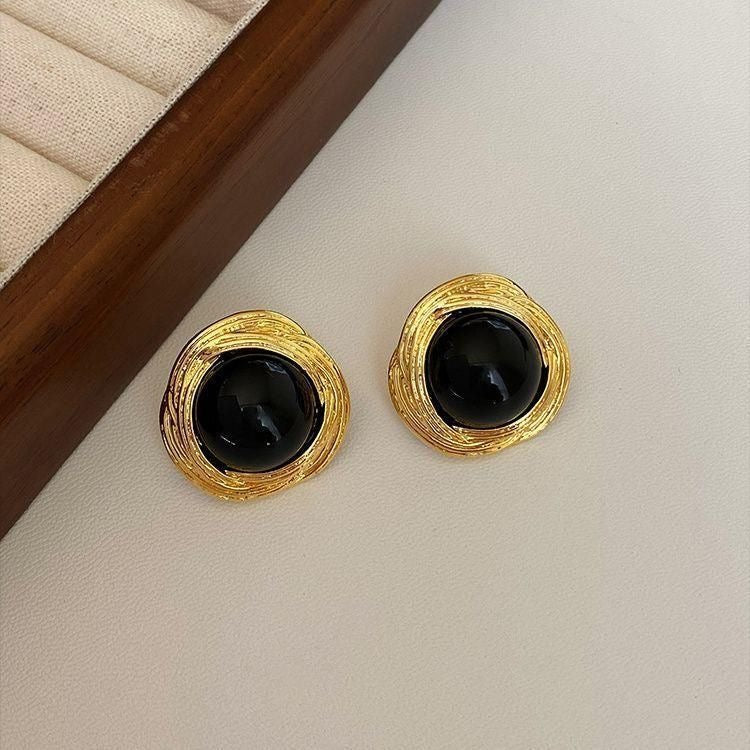 Midnight Luxe Statement Stud Earrings